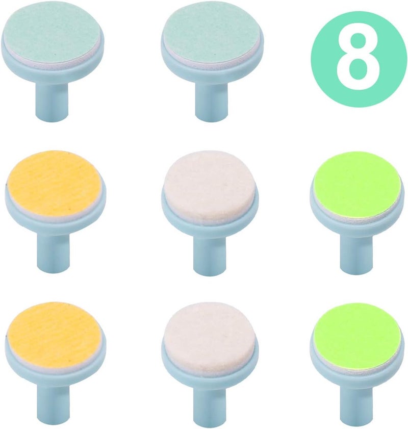 Consevisen Baby Nail File Replacement Pads Grinding Heads Polish Disc for Electric Nail Trimmer by Consevisen and Other Brands Toes Fingernails Care for Infant Toddler Kids 8 Pack Teal - Image 1