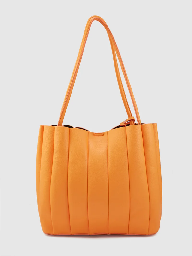 globus Globus Women Orange Textured Casual Shoulder Bag