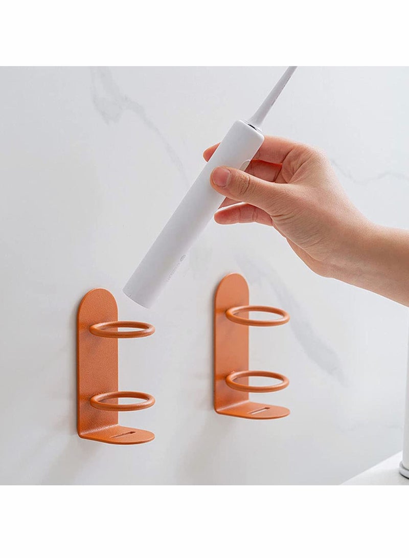 Toothbrush Holder, Wall Mount Toothpaste Dispenser Hanging Organizer, Electric Body Base Stander for Bathroom, Multi-functional Punch-free Suction Type Holder (3PCS) - Image 3