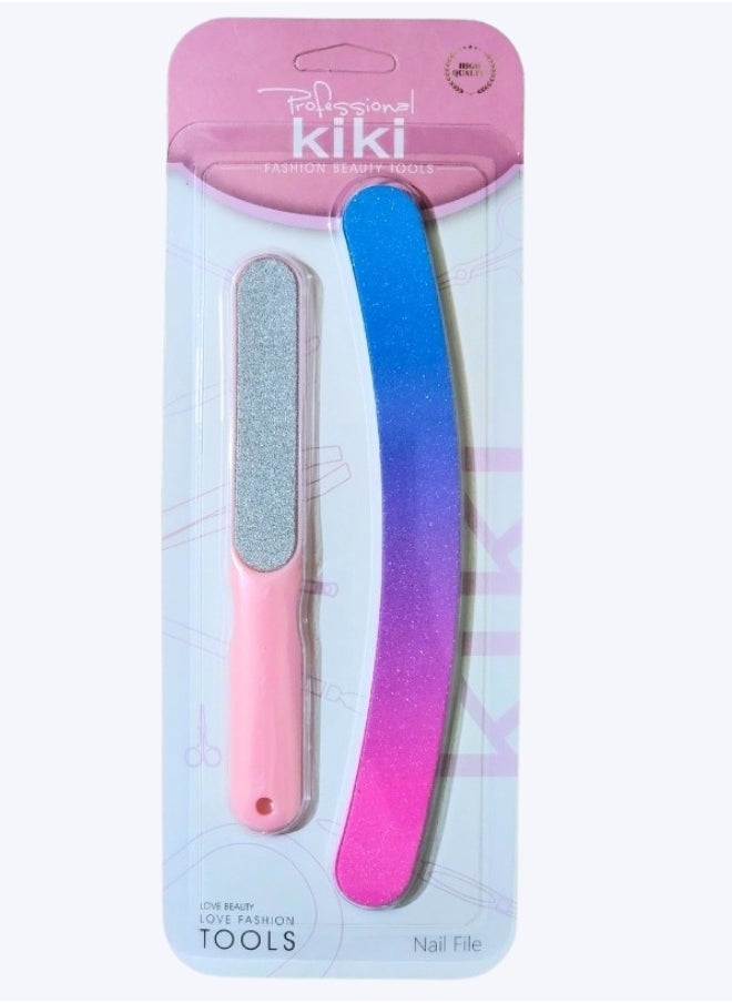 KIKI 2-Piece Set of Professional Nail File for Polishing Nails  - Image 1