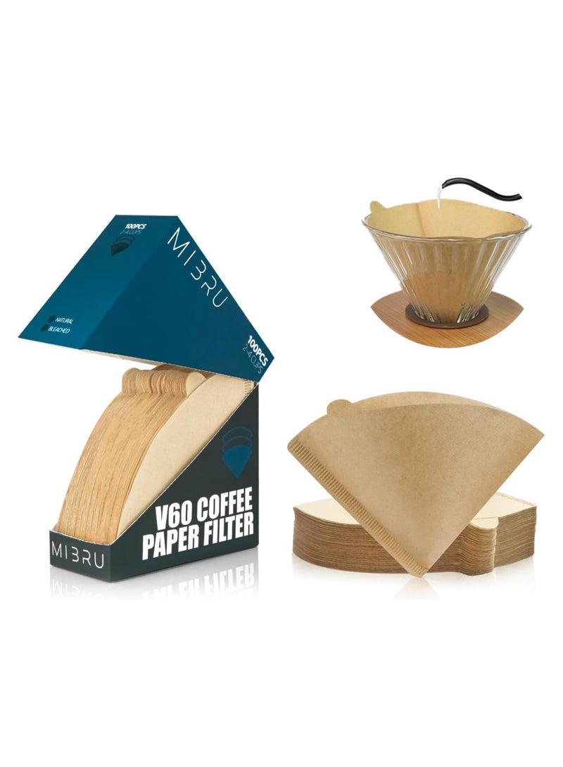 ميبرو بكج القهوة المقطرة V60 مجموعة تحضير القهوة من 4 قطع مع ميزان قهوة وردي - Image 5