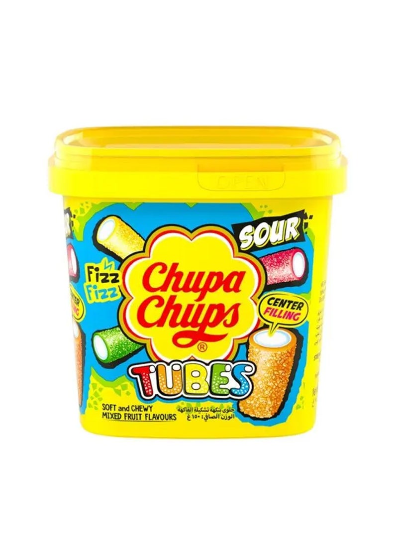 Chupa Chups Mini Tubes Chewy Candy Tub - Image 1