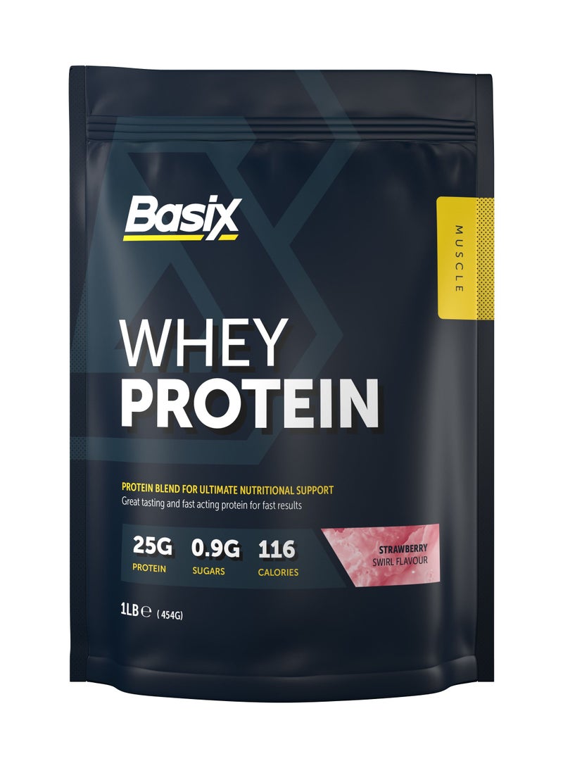 Basix Whey Protein Blend 454g Strawberry Swirl Flavor - Image 1
