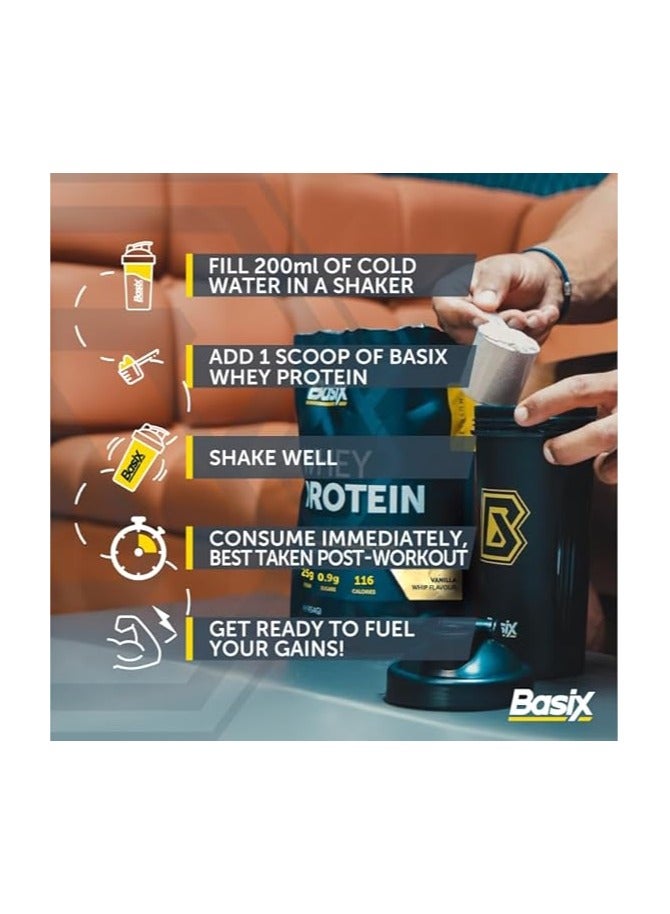 Basix Whey Protein Blend 454g Strawberry Swirl Flavor - Image 3