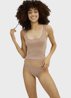 Glossy Lounge Knitted Crop Tank Top  - Image 3