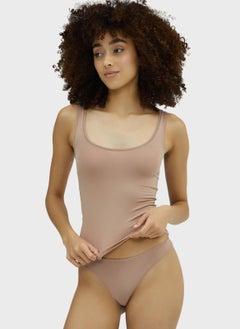 Glossy Lounge Knitted Crop Tank Top  - Image 1