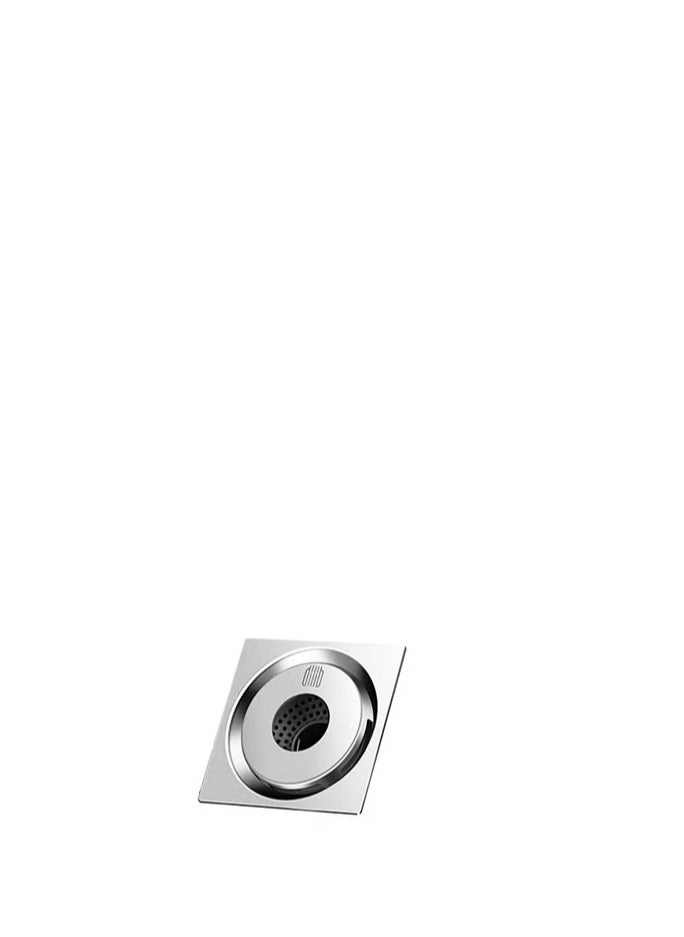 شاومي قناة صرف ملتفة من الستانلس ستيل للمطابخ المنزلية فضي 15x8x12سم 