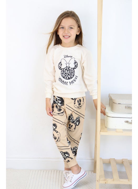 ZRA-0331-0332 Smiling Minnie Mouse Printed Bottom Top Set