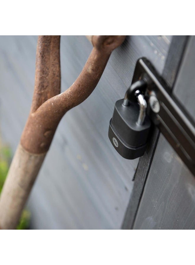 Yale Padlock Weatherproof 45mm 3Keys Black PVC Finish #Y227B/45/122/1  - Image 2