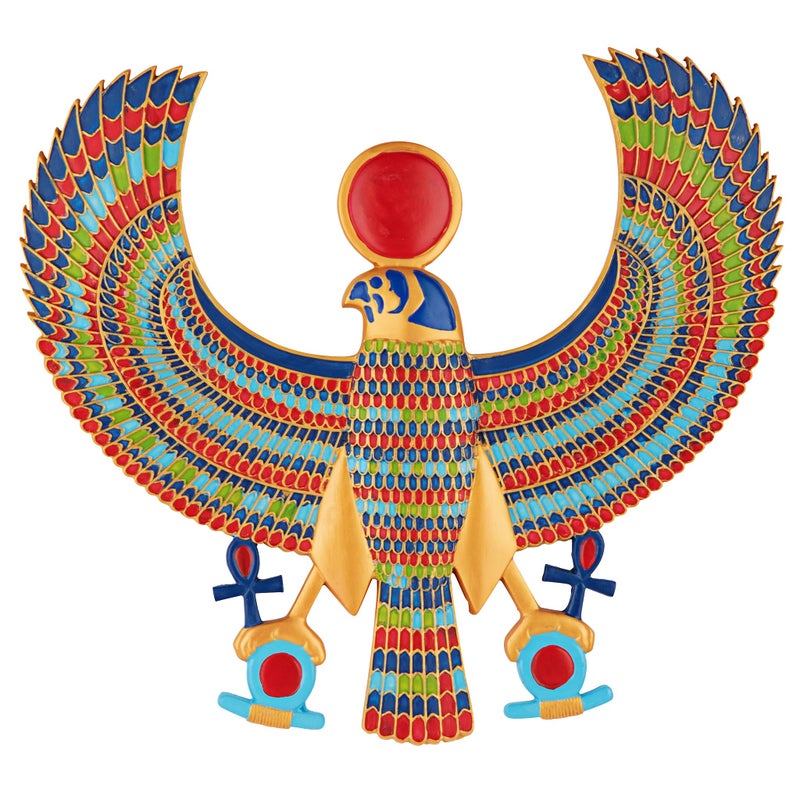 Design Toscano AH22206 Horus Egyptian Wall Plaque,Full Color,15 Inch, Living Room - Image 1