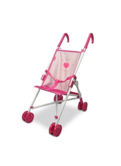 Anivia Doll Stroller Toy Anivia Realistic Doll Stroller Heart Design Gifts For Toddlers And Girls Foldable Baby Doll Stroller Toy Pink 102  - Image 2