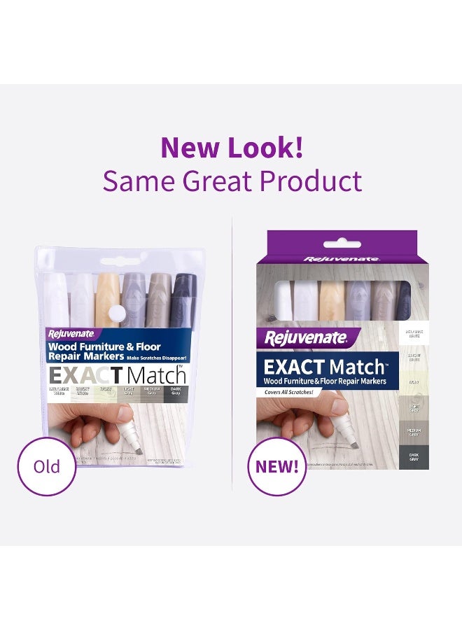 Rejuvenate أقلام إصلاح الأثاث الخشبي والأرضيات الخشبية من ريجوفينيت - 6 ألوان - Image 3
