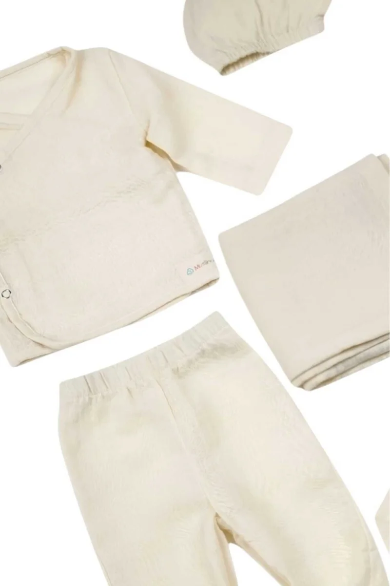 Tezzgelsin Baby Newborn Muslin Fabric 100% Organic Cotton Hospital Delivery Set of 6
