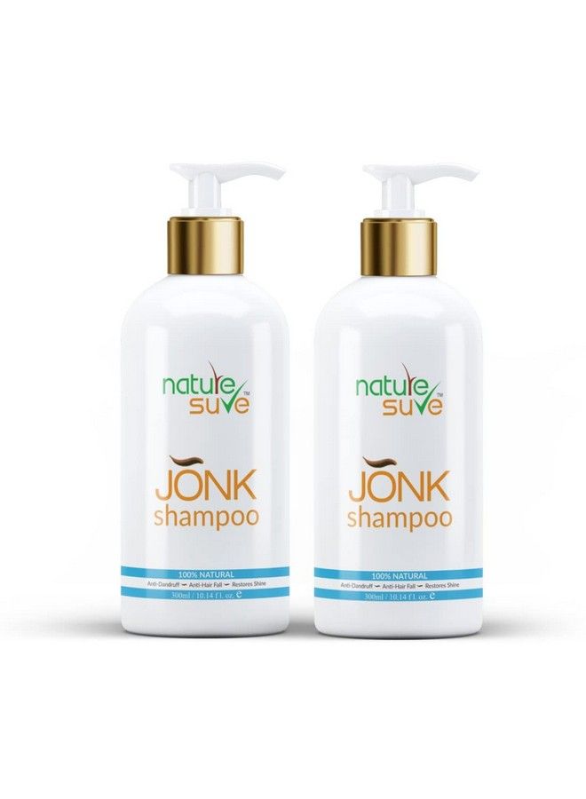Nature Sure Jonk Shampoo Hair Cleanser For Men & Women 2 Pack (300Ml Each) - Image 2