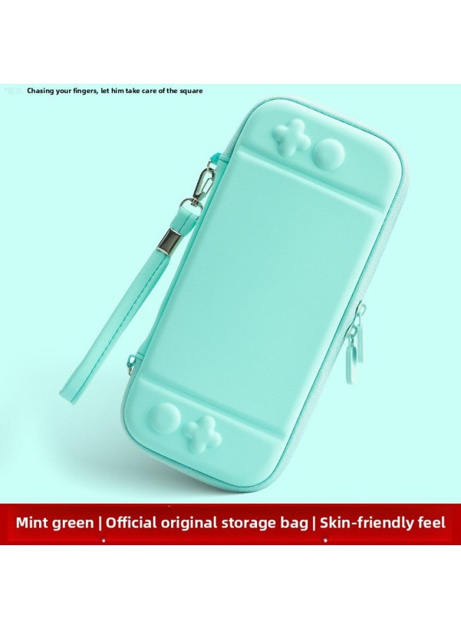 Loquat Original Suitable For Nintendo Switch Storage Bag Ns Protective Box Stand Hard Bag Game Machine Color Skin-Friendly Cover-Product Color:lite Skin-friendly on (mint Green)  - Image 1