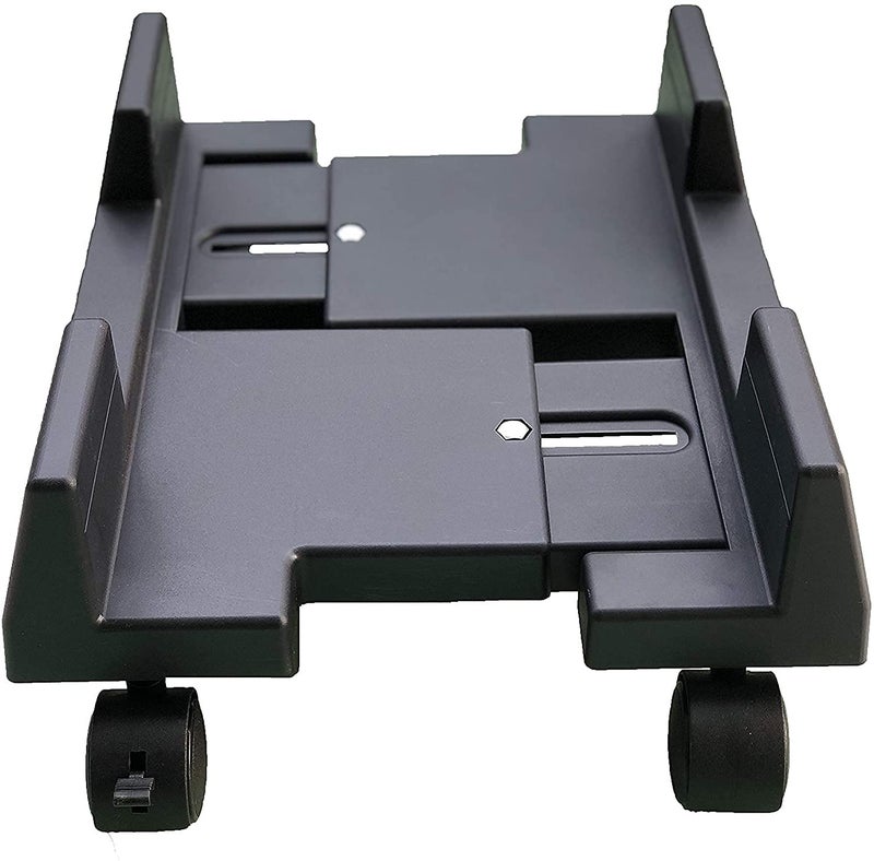Alok Adjustable Mobile CPU Stand Computer Stand Heavy Duty PC Stand CPU Holder Under Desk Desktop Computer Tower Rolling Stand Cart with Locking Caster Wheels