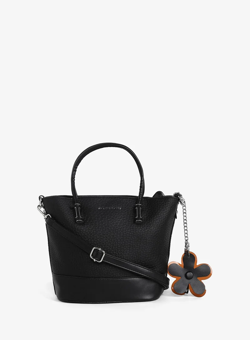 Haute Sauce  Women's The Basket Hand Bag - Midnight Black for Women | Best Price UAE