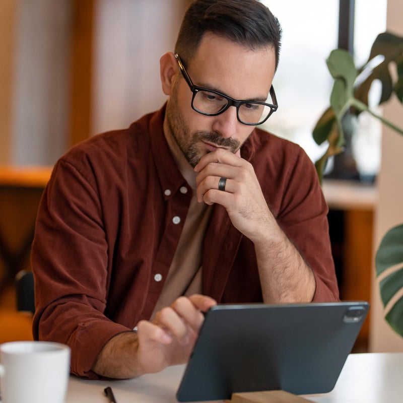 King Will Men's Black Tungsten Carbide Ring 10mm Polished Step Edge Matte Brushed Finish Center Wedding Band(9.5) - Image 5