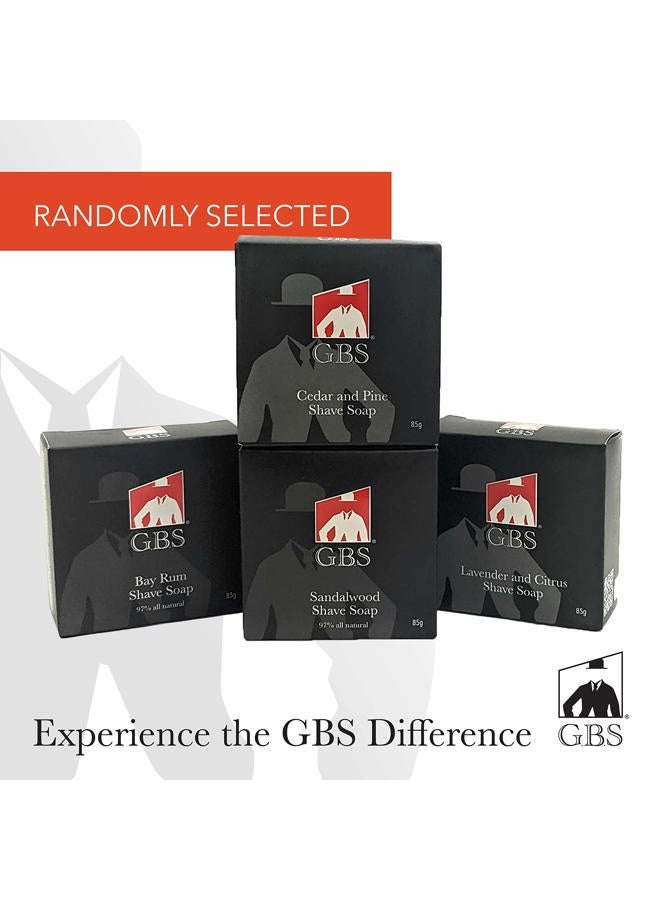 G.B.S طقم حلاقة احترافي للرجال - ماكينة حلاقة من الفولاذ المقاوم للصدأ مع مقبض خشبي، وعاء صابون خشبي، فرشاة حلاقة، حزام جلد، - حزمة كاملة لحلاقة الرجال - Image 5