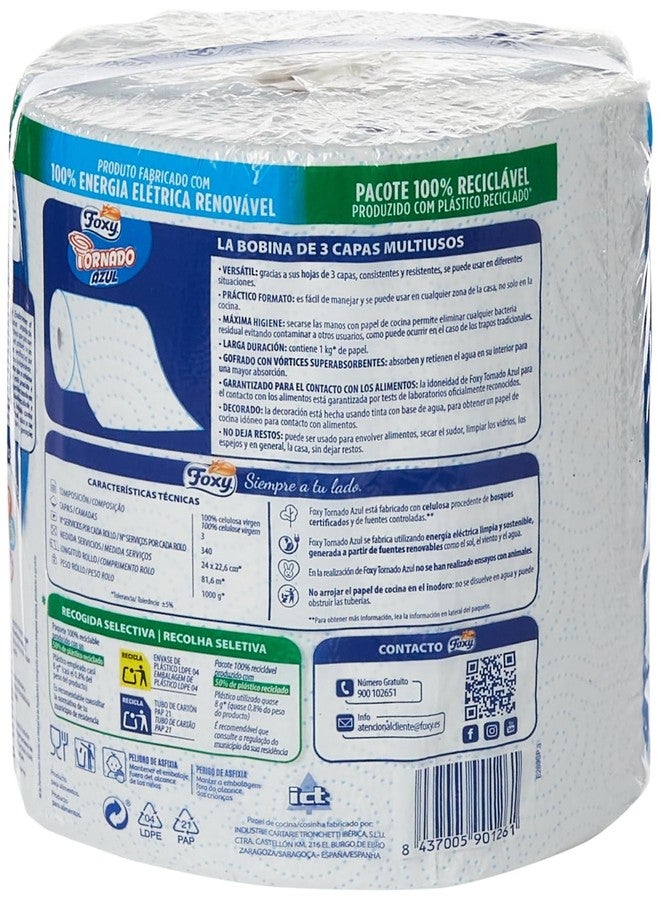 Foxy - Tornado All Purpose Kitchen Paper Towel 300 Sheets - Image 2