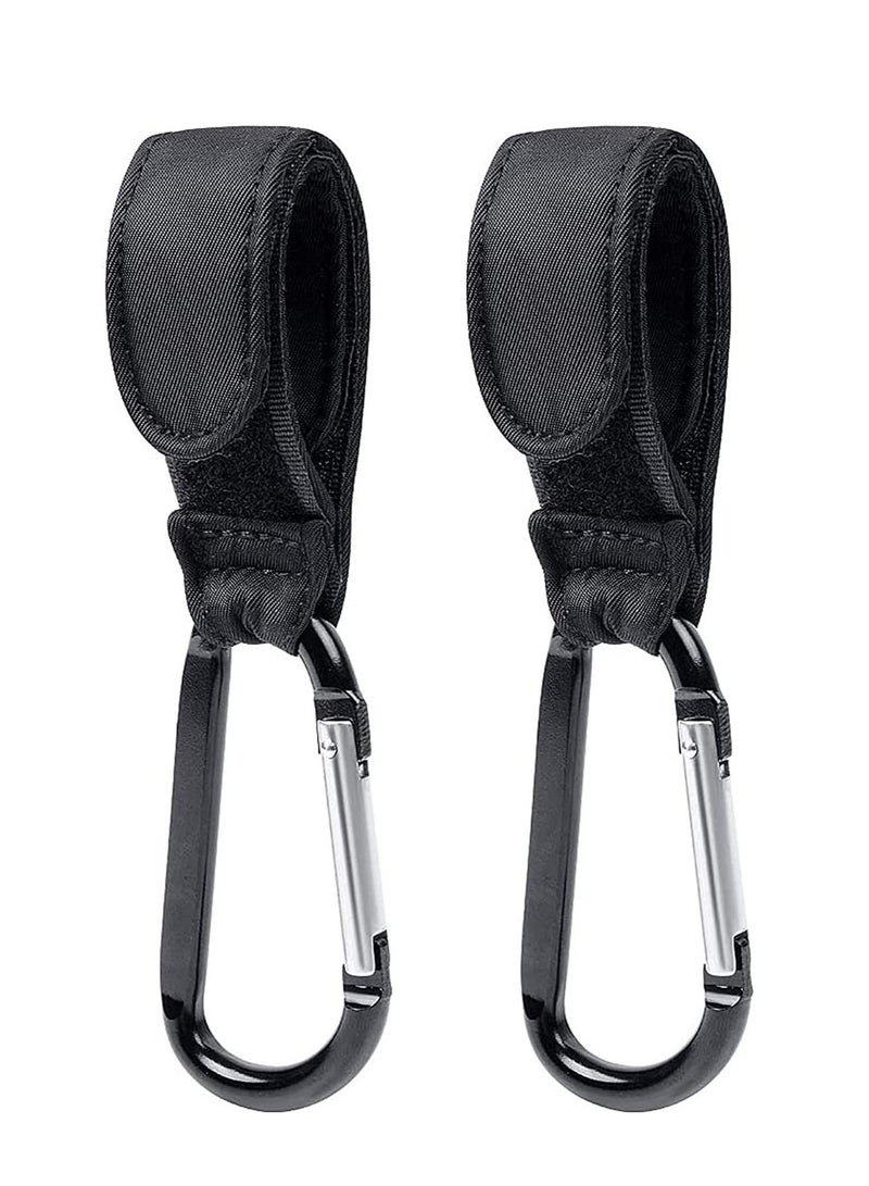 Buggy Clips Stroller Hook Carabiner Hook Used to Hang Shopping Bags Lunch Pouch or Baby Supplies on Stroller for Outdoor 2Pcs - Image 1