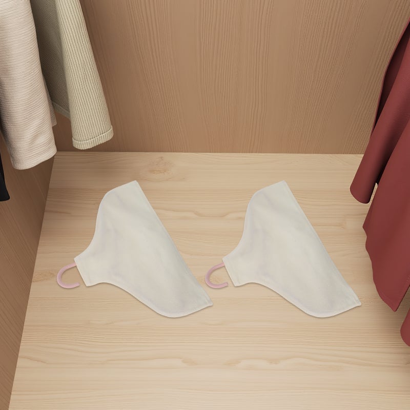 4pcs Nonslip Hanger Covers: Cloth Hanger Dust Cover - Fabric Protector Sleeves - Prevents For Home Dorm Closet Clothing Rack 16.31 X 8.33 In - Image 5