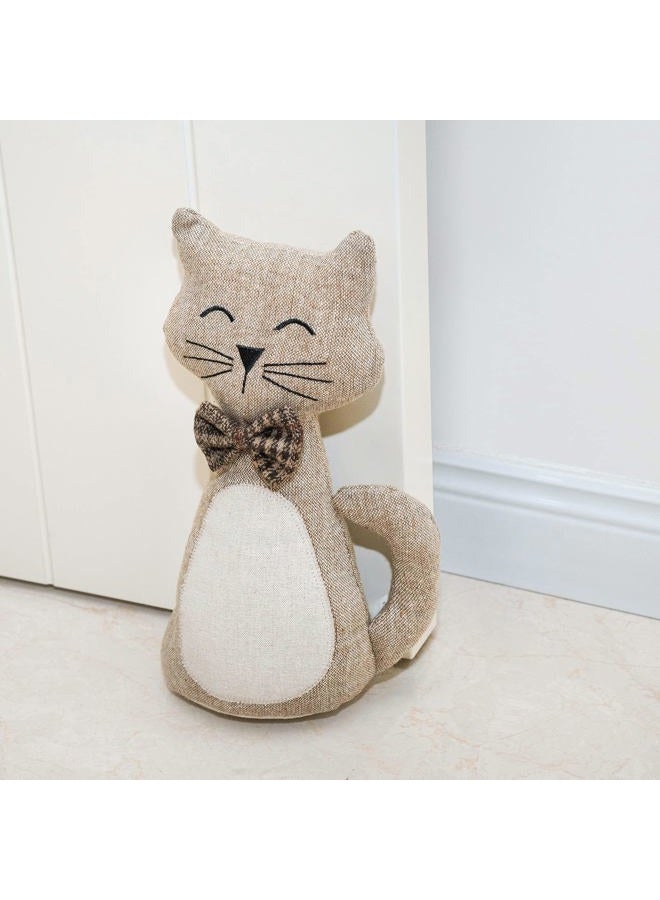 Marwood Cute Door Stopper Decorative Door Stops for Home and Office Holiday Decorations, Cat Doorstop Weighted Interior Fabric Design Stuffed Animal Door Stopper - Image 1