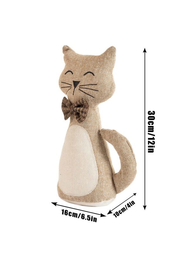 Marwood Cute Door Stopper Decorative Door Stops for Home and Office Holiday Decorations, Cat Doorstop Weighted Interior Fabric Design Stuffed Animal Door Stopper - Image 3
