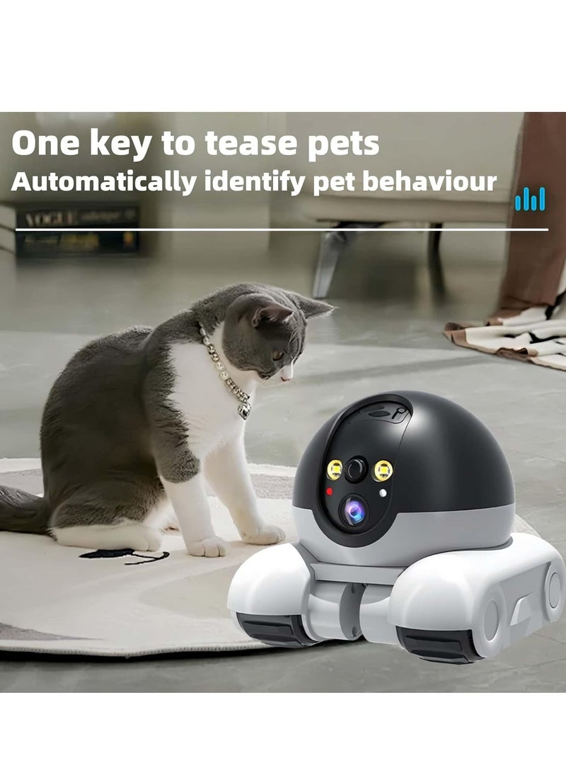 2K camera robot Wireless robot camera with dual HD 360° rotating lenses Remote app control Indoor smart home security Night vision Pet watching Baby companion Elderly Two-way audio - Image 4