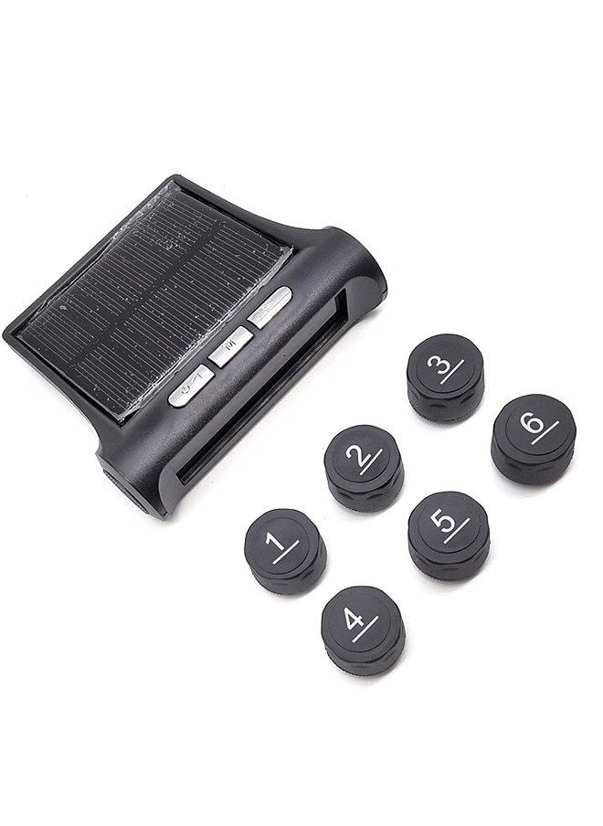 Generic - Tire Pressure Monitoring System, Solar Powered 6-Wheel Freight Vehicle Tire Pressure Monitor System for Truck, RV, Bus, Bulk Lorry - Image 1