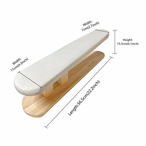 DE-LIANG Padded Chest & Sleeve Tailor Ironing Board Long with Wooden Base for Household Tools, Tailor Dress Forms, Sewing and Tailoring Studio - Image 2
