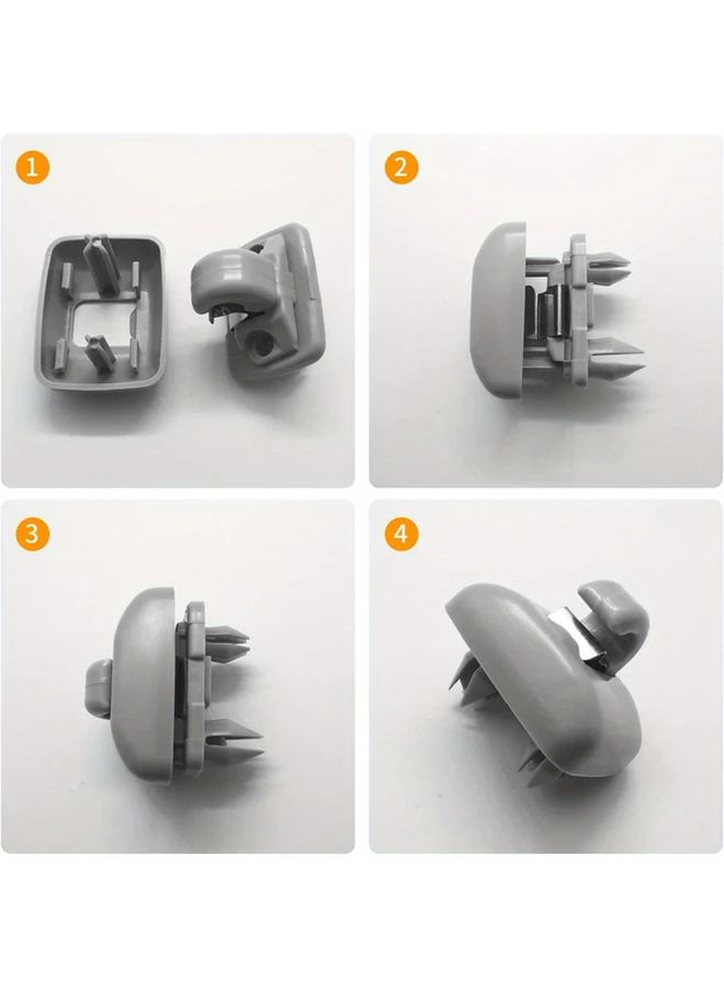 Gray Set Of 2 Sun Visor Clips For Audi Models - Image 5