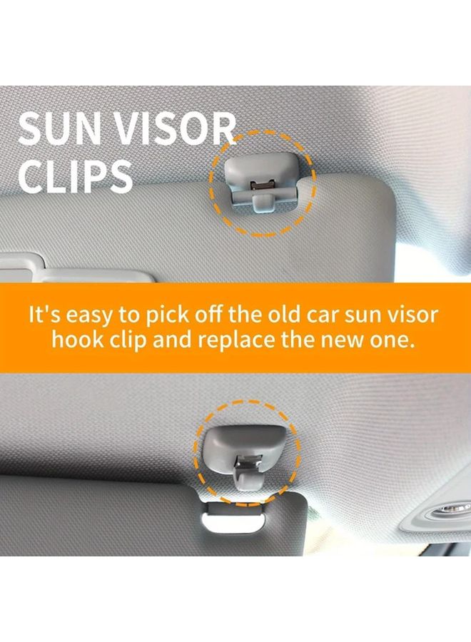Gray Set Of 2 Sun Visor Clips For Audi Models - Image 4
