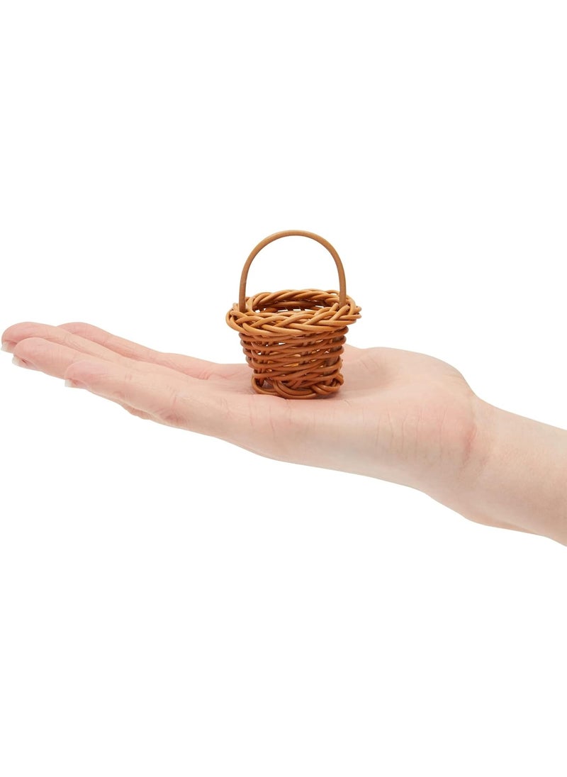 Juvale Juvale 24 Pack Rattan Mini Picnic Baskets with Handles for Tiny Birthday Party Favors or Baby Shower 275 in  - Image 4