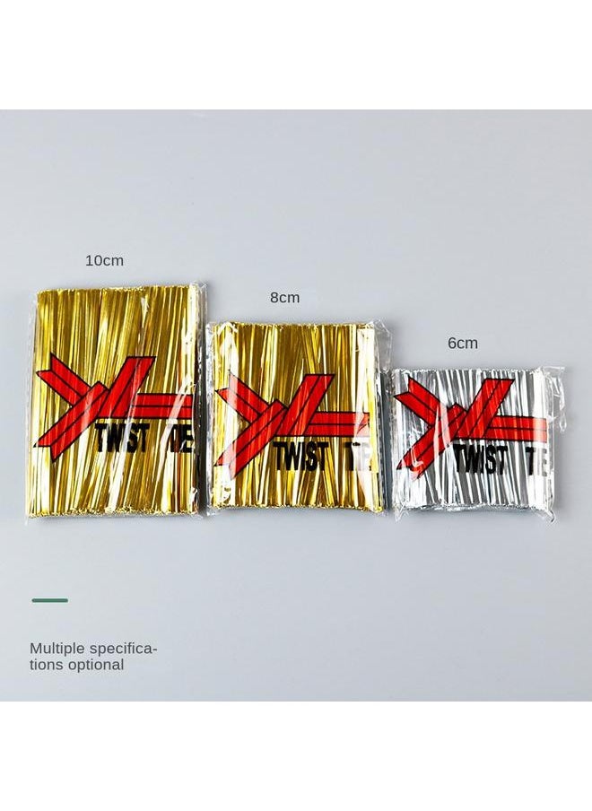 Bluejw - Factory Direct Approval Of Gold And Silver Tie Wire Tie Bar Gold Wire Rope Bread Bag Dragon Ball Gift Lollipop Tie Wire Tie Wire - Image 1