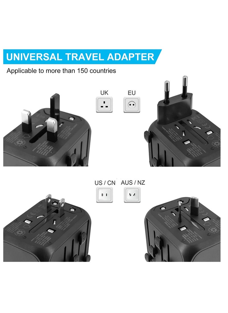 ELTRAZONE International Power Plug Adapter with 3 USB Ports & 1 Type-C Port (5V/3A), 4 AC Outlet Adaptor Charger for US to Most of Europe Iceland Spain Italy France Germany  - Image 5