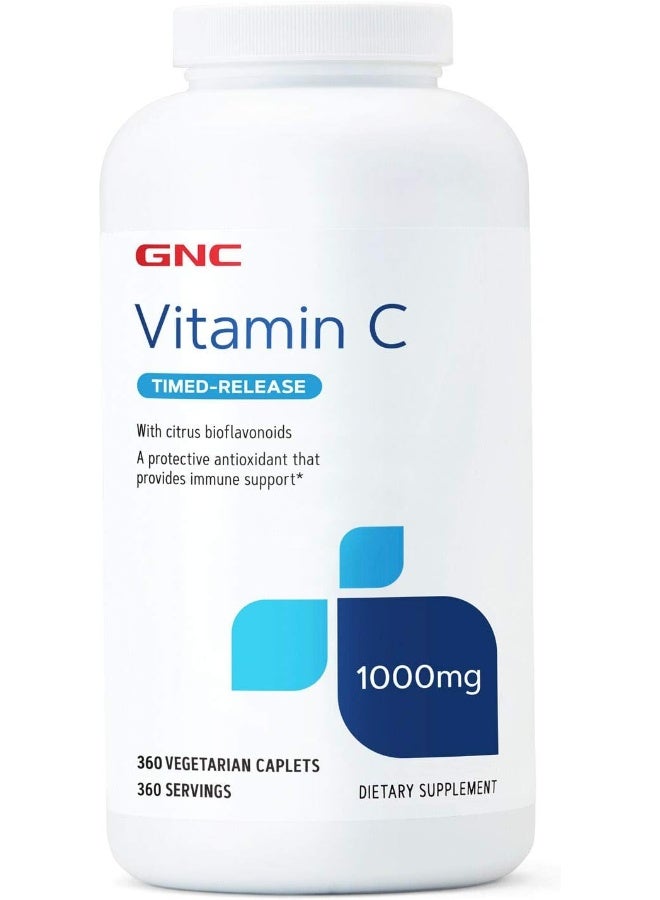 GNC Vitamin C 1000 Mg - 360 Caplets - Image 1