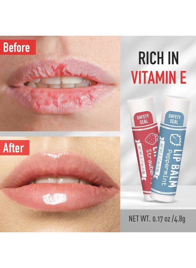 AZEN 30 Pack Lip Balm, Natural Lip Balm Bulk, Lip Care Product, Moisturizing Lip Balms for dry cracked lips - 10 Flavors - Image 2
