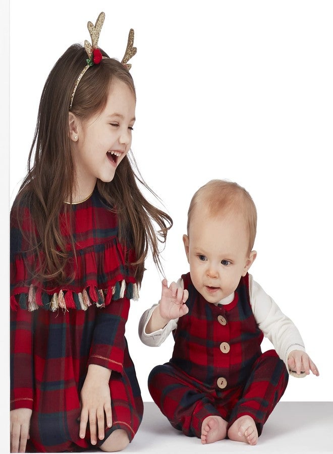 Mud Pie Baby Girls' Tartan Tassel Dress, 6-9 Months - Image 4