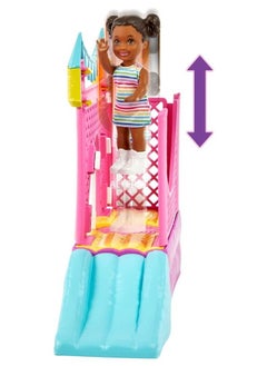 Mattel Games Barbie Skipper Babysitters Bounce House  - Image 2