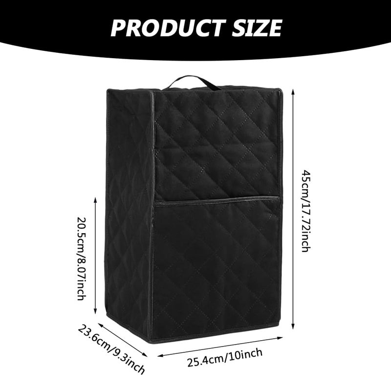 Tookie Blender Dust Cover, Kitchen Blender Cover with Accessory Pocket and Handle, Stand Mixer or Coffee Maker Appliance Cover For Kitchen, Anti Fingerprint Dust Proof Stain Resistant(size:black) - Image 3