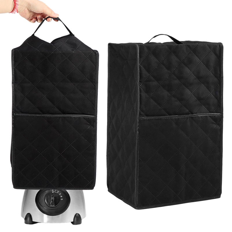 Tookie Blender Dust Cover, Kitchen Blender Cover with Accessory Pocket and Handle, Stand Mixer or Coffee Maker Appliance Cover For Kitchen, Anti Fingerprint Dust Proof Stain Resistant(size:black) - Image 1