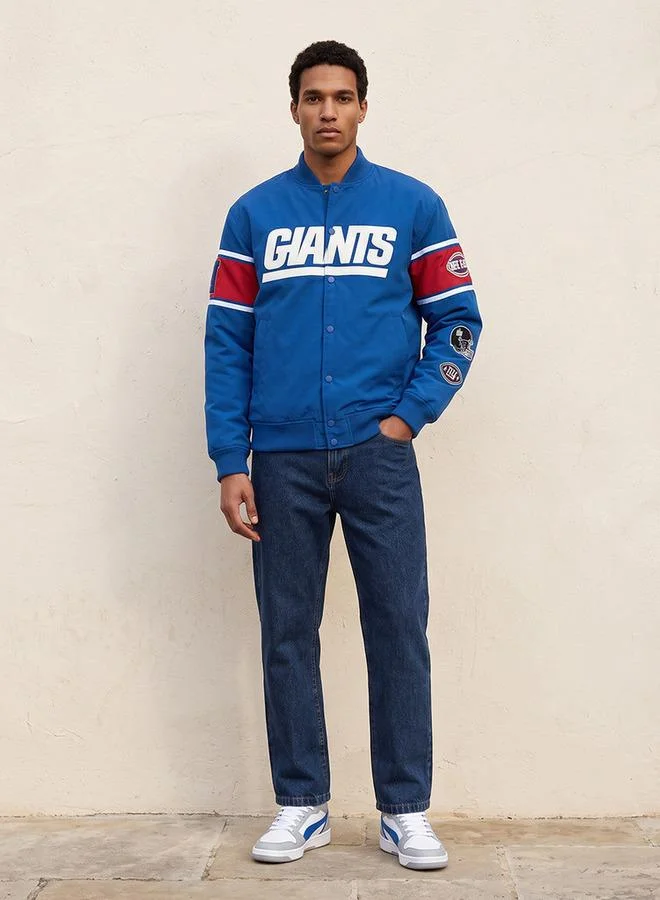 SP Characters The Buffalo Bills Varsity Jacket with Button Closure