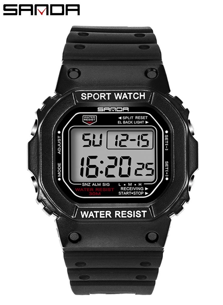 SANDA G Style LED Digital Watch Unisex Shockproof Waterproof Sports Watches Boy Stopwatch Military LED Electronic Clock - Image 3