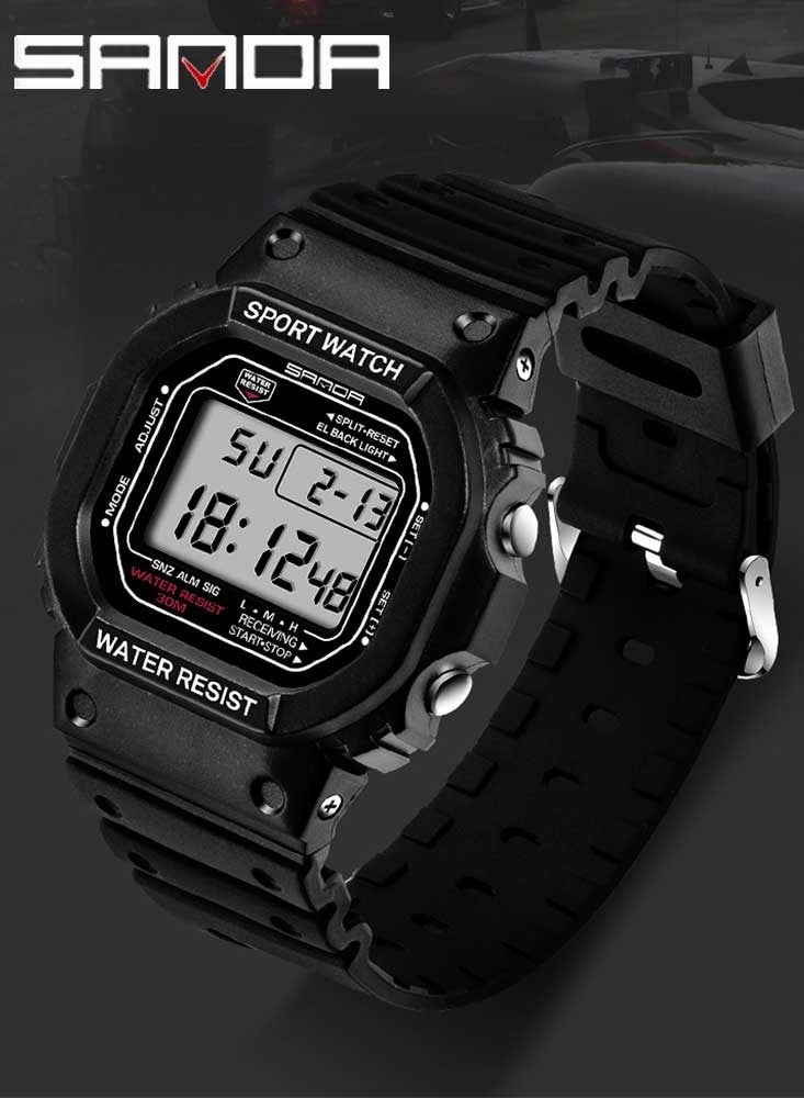 SANDA G Style LED Digital Watch Unisex Shockproof Waterproof Sports Watches Boy Stopwatch Military LED Electronic Clock - Image 1