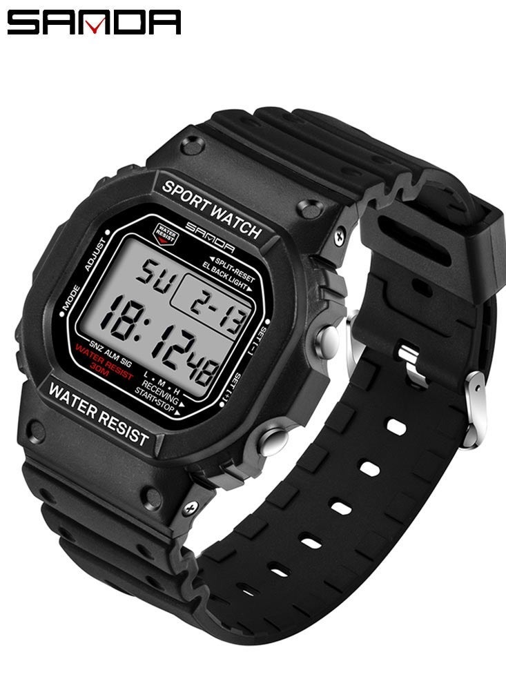 SANDA G Style LED Digital Watch Unisex Shockproof Waterproof Sports Watches Boy Stopwatch Military LED Electronic Clock - Image 2