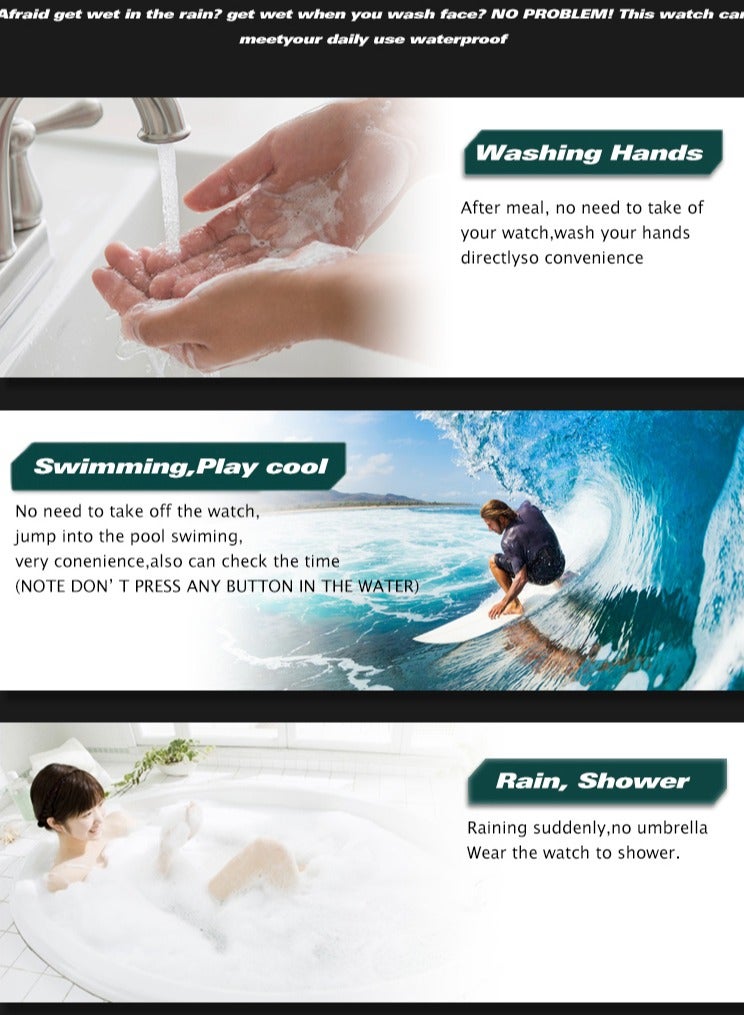 SANDA G Style LED Digital Watch Unisex Shockproof Waterproof Sports Watches Boy Stopwatch Military LED Electronic Clock - Image 4