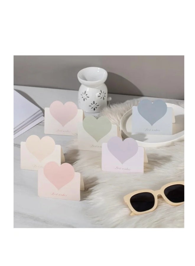36Pcs Color Foldable Love Heart Greeting Cards,Color Romantic Heart Blank Cards Note Card,Wedding Card Flower Card Birthday Card Thank You Cards Holiday Cards for all kinds of Greeting Card - Image 3