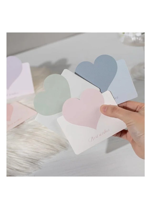 36Pcs Color Foldable Love Heart Greeting Cards,Color Romantic Heart Blank Cards Note Card,Wedding Card Flower Card Birthday Card Thank You Cards Holiday Cards for all kinds of Greeting Card - Image 4