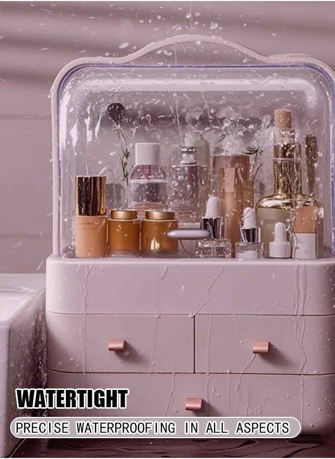 Cosmetics storage box, lipstick desktop drawer, transparent storage rack, skincare products